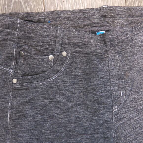 KUHL Born in the Mountains Crop  Pants Size 12 Women Athleisure Gray Gorpcore - Picture 4 of 9